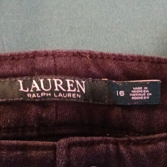 Ralph Lauren Premier Women's Black Size 16 Straight Leg Jeans (0370J2) - Picture 6 of 8